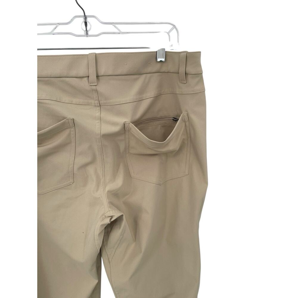 Lululemon ABC Slim-Fit 5 Pocket Pants Warpstreme Tan Size 34 - Picture 5 of 7